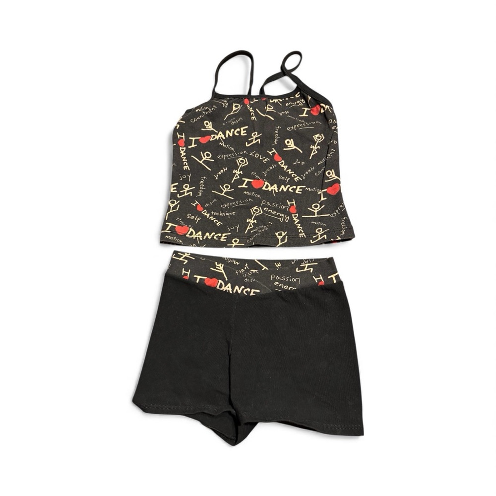 Motionwear Black and Gold Dancewear